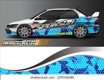 sport car graphic background vector. abstract race style livery design for vehicle vinyl sticker wrap 