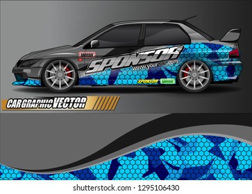 sport car graphic background vector. abstract race style livery design for vehicle vinyl sticker wrap 