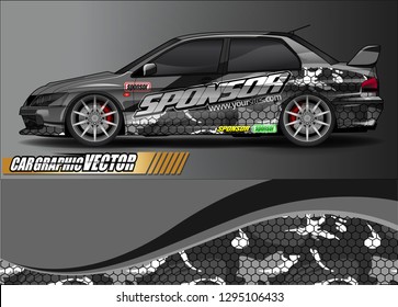 sport car graphic background vector. abstract race style livery design for vehicle vinyl sticker wrap 