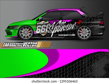 sport car graphic background vector. abstract race style livery design for vehicle vinyl sticker wrap 