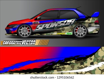 sport car graphic background vector. abstract race style livery design for vehicle vinyl sticker wrap 