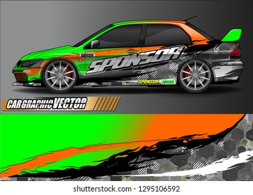 sport car graphic background vector. abstract race style livery design for vehicle vinyl sticker wrap 