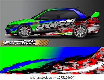 sport car graphic background vector. abstract race style livery design for vehicle vinyl sticker wrap 