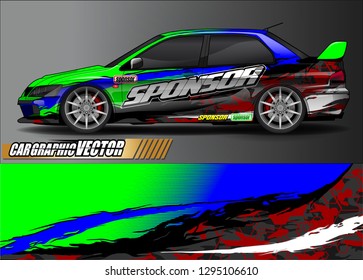 sport car graphic background vector. abstract race style livery design for vehicle vinyl sticker wrap 