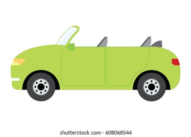 Sport car green vector