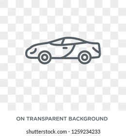 Sport car icon. Sport car design concept from Transportation collection. Simple element vector illustration on transparent background.