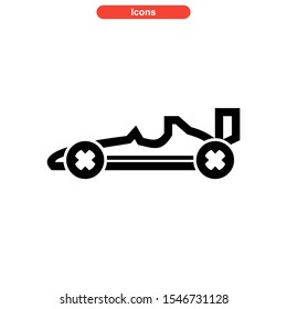 sport car icon isolated sign symbol vector illustration - high quality black style vector icons

