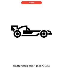 sport car icon isolated sign symbol vector illustration - high quality black style vector icons
