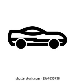 sport car icon isolated sign symbol vector illustration - high quality black style vector icons
