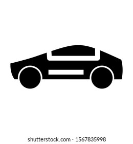 sport car icon isolated sign symbol vector illustration - high quality black style vector icons
