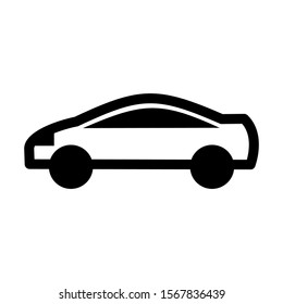 sport car icon isolated sign symbol vector illustration - high quality black style vector icons
