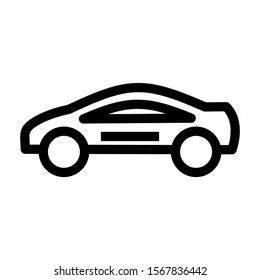 sport car icon isolated sign symbol vector illustration - high quality black style vector icons
