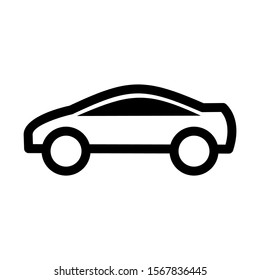 sport car icon isolated sign symbol vector illustration - high quality black style vector icons
