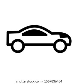 sport car icon isolated sign symbol vector illustration - high quality black style vector icons
