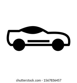 sport car icon isolated sign symbol vector illustration - high quality black style vector icons
