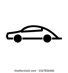 sport car icon isolated sign symbol vector illustration - high quality black style vector icons
