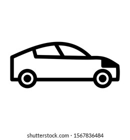 sport car icon isolated sign symbol vector illustration - high quality black style vector icons
