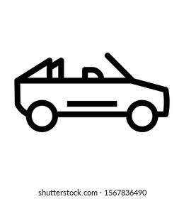 sport car icon isolated sign symbol vector illustration - high quality black style vector icons
