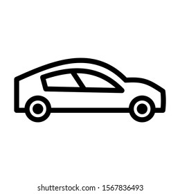 sport car icon isolated sign symbol vector illustration - high quality black style vector icons
