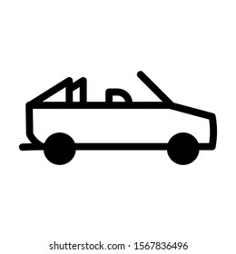 sport car icon isolated sign symbol vector illustration - high quality black style vector icons
