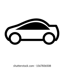sport car icon isolated sign symbol vector illustration - high quality black style vector icons

