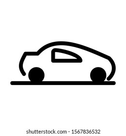 sport car icon isolated sign symbol vector illustration - high quality black style vector icons
