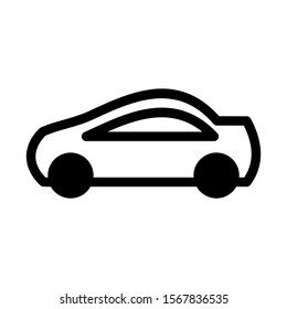 sport car icon isolated sign symbol vector illustration - high quality black style vector icons
