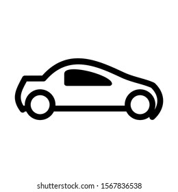 sport car icon isolated sign symbol vector illustration - high quality black style vector icons
