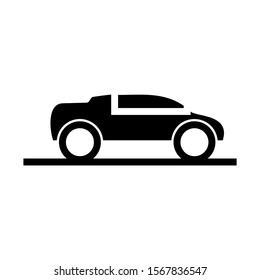 sport car icon isolated sign symbol vector illustration - high quality black style vector icons
