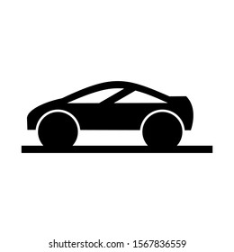 sport car icon isolated sign symbol vector illustration - high quality black style vector icons
