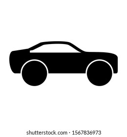 sport car icon isolated sign symbol vector illustration - high quality black style vector icons
