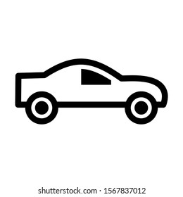 sport car icon isolated sign symbol vector illustration - high quality black style vector icons
