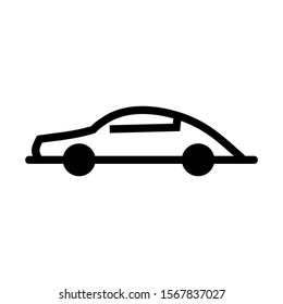 sport car icon isolated sign symbol vector illustration - high quality black style vector icons
