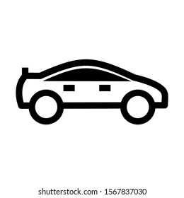 sport car icon isolated sign symbol vector illustration - high quality black style vector icons
