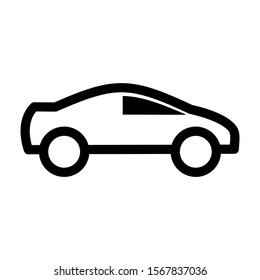 sport car icon isolated sign symbol vector illustration - high quality black style vector icons

