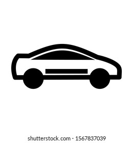 sport car icon isolated sign symbol vector illustration - high quality black style vector icons
