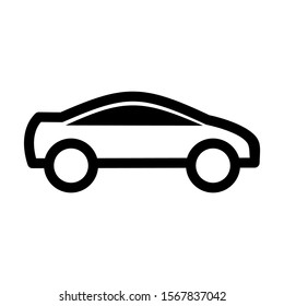 sport car icon isolated sign symbol vector illustration - high quality black style vector icons
