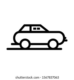 sport car icon isolated sign symbol vector illustration - high quality black style vector icons

