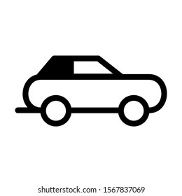 sport car icon isolated sign symbol vector illustration - high quality black style vector icons

