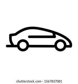 sport car icon isolated sign symbol vector illustration - high quality black style vector icons
