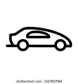 sport car icon isolated sign symbol vector illustration - high quality black style vector icons
