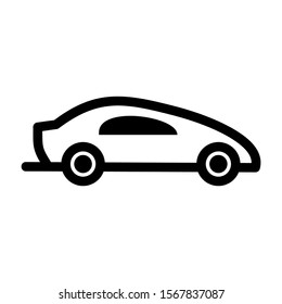 sport car icon isolated sign symbol vector illustration - high quality black style vector icons

