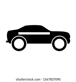 sport car icon isolated sign symbol vector illustration - high quality black style vector icons
