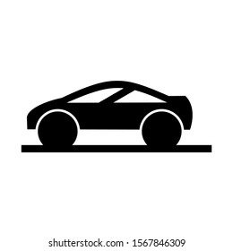 sport car icon isolated sign symbol vector illustration - high quality black style vector icons
