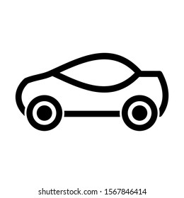 sport car icon isolated sign symbol vector illustration - high quality black style vector icons
