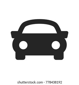 Sport car icon vector. Automobile symbol. Transport pictogram, flat vector sign isolated on white background. Simple vector illustration for graphic and web design.