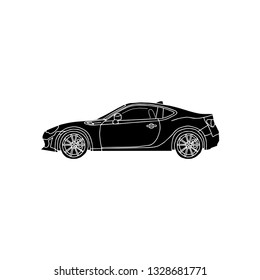 Sport Car icon. Vector Illustration. Eps 10