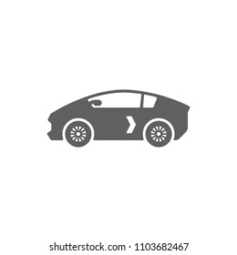 Sport car icon vector in trendy flat style isolated on white background
