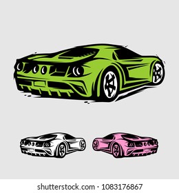 Sport car illustration