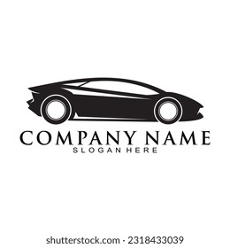 Sport car illustration vector logo